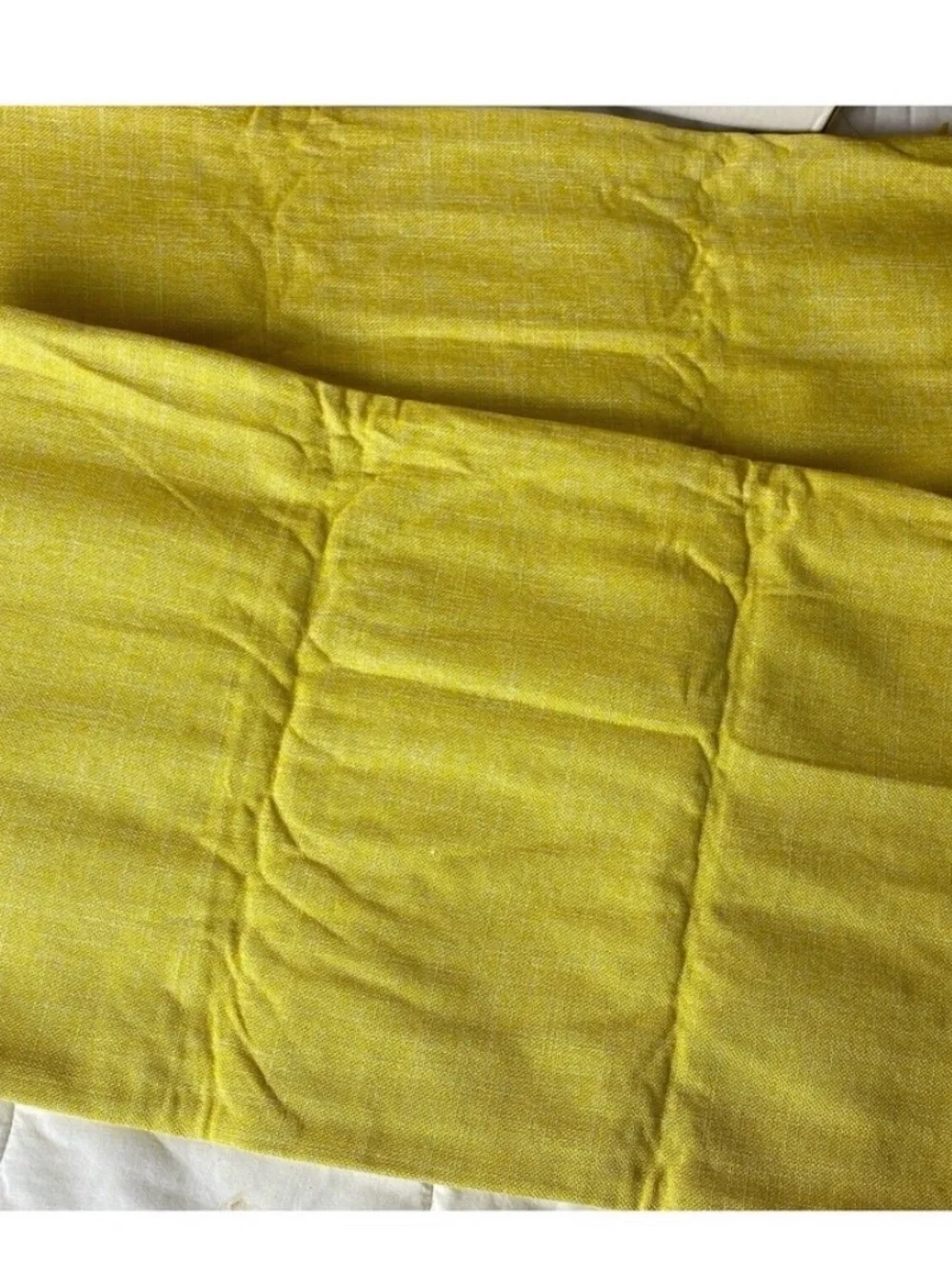 Androduo Yellow Lumbar Pillow Cases 12x20 Perfect W/ Zipper Closure NWOT